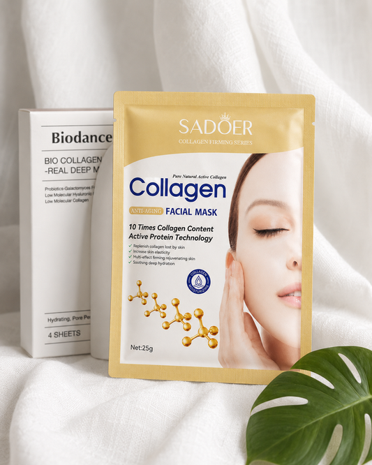 Masque Visage Collagène Anti-Âge – Hydratant, Lissant & Éclat (Cosmétiques Coréens)